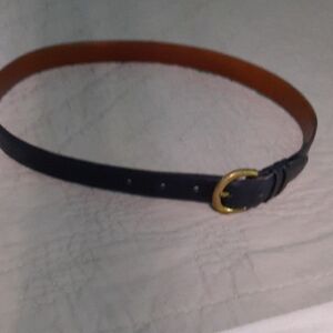 Coach Black and Brown Leather Belt